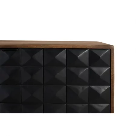 Mueble TV Madera de Mango MarrónNegro 150x40x51 Cm - Giner y Colomer (5)