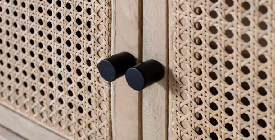 Mueble TV Madera de Mango Natural 180x43x58 Cm - Giner y Colomer (6)