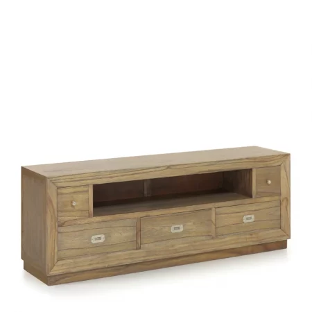 Mueble TV Merapi 3+2 Cajones 1 Hueco de Madera de Mindi - Moycor (1)
