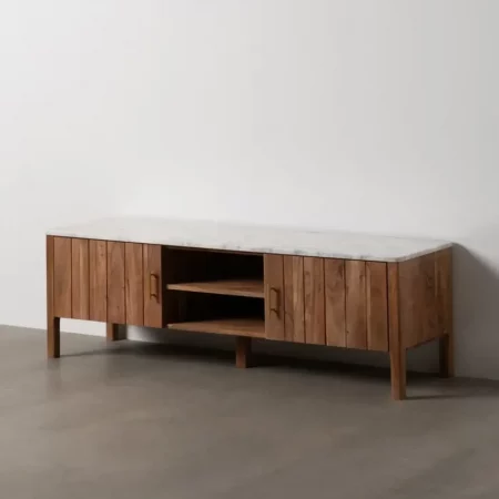 Mueble TV Natural Acacia Salón 141x41x45 Cm - IXIA (8)