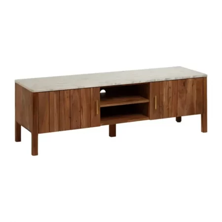 Mueble TV Natural Acacia Salón 141x41x45 Cm - IXIA (9)