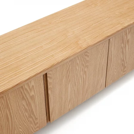 Mueble TV Salaya de madera contrachapada de fresno FSC Mix Credit 200 x 52 cm-4