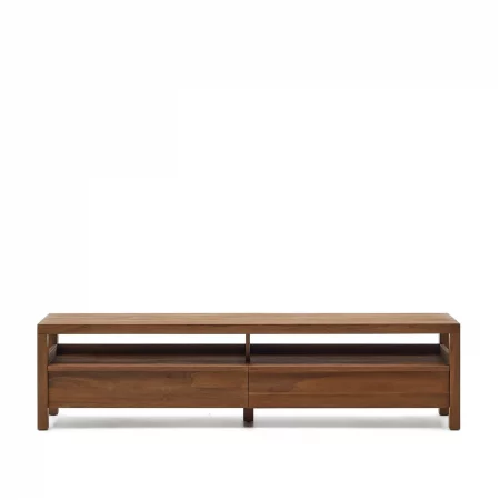 Mueble TV Sashi de madera maciza de teca 200 x 40 cm-1