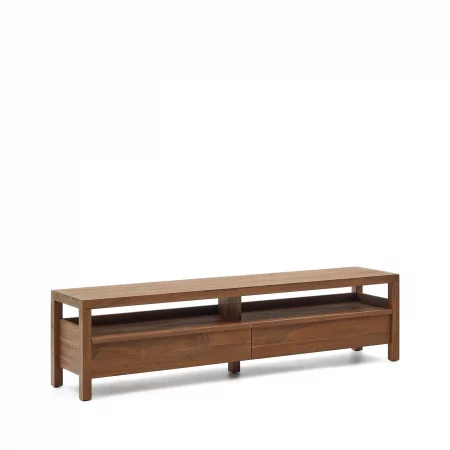 Mueble TV Sashi de madera maciza de teca 200 x 40 cm-2