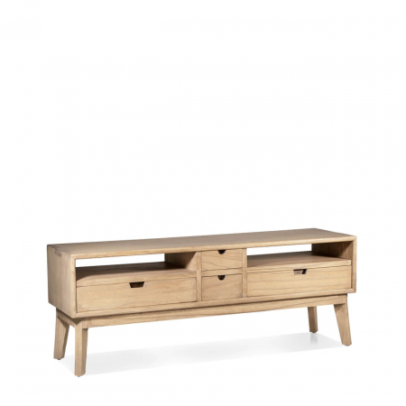 Mueble TV Scandi 4 Cajones 2 Huecos 140x40x50 Cm - Moycor (1)