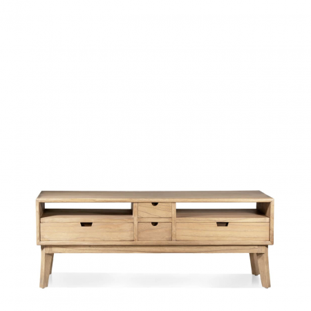 Mueble TV Scandi 4 Cajones 2 Huecos 140x40x50 Cm - Moycor (2)