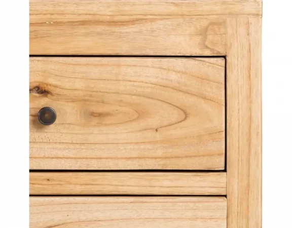 Mueble TV de madera mindi con 4 cajones y 2 estantes – 44,5x15 cm, patas 10 cm-MOVIL (5)