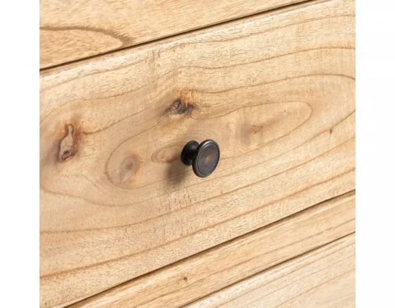 Mueble TV de madera mindi con 4 cajones y 2 estantes – 44,5x15 cm, patas 10 cm-MOVIL (6)