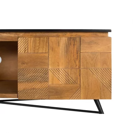 Mueble TV en Madera de Mango 150x40x55 Cm - Giner y Colomer (1)