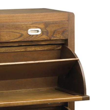 Mueble Zapatero en Madera de Mindi con 2 Cajones y 2 Puertas Abatibles Modelo Flash 100x30x92 Cm - Moycor (5)
