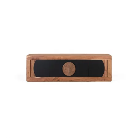 Mueble de TV Madera Acacia 4 Puertas Colección Essence 160x40x76 Cm - Giner y Colomer (6)