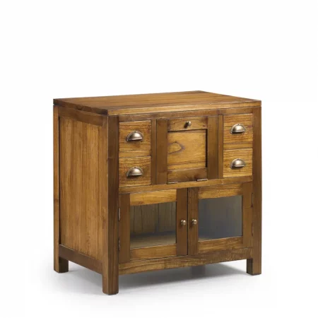 Mueble para Baño con 4 Cajones, 2 Puertas y 1 Puerta Abatible Modelo Star 75x50x75 Cm - Moycor (1)