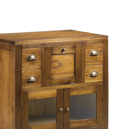 Mueble para Baño con 4 Cajones, 2 Puertas y 1 Puerta Abatible Modelo Star 75x50x75 Cm - Moycor (2)