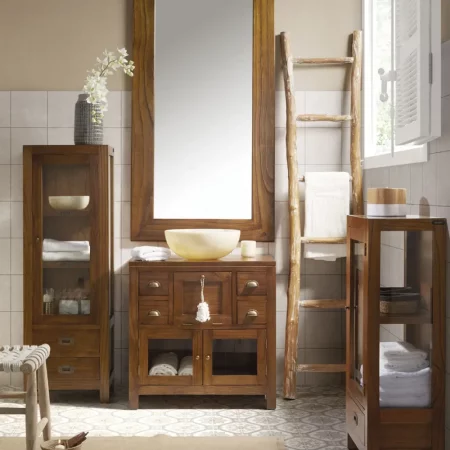 Mueble para Baño con 4 Cajones, 2 Puertas y 1 Puerta Abatible Modelo Star 75x50x75 Cm - Moycor (3)