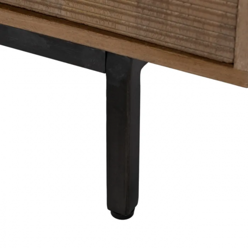 Muebles de TV de Madera de Mango 2 Puertas Deslizantes - IXIA (11)