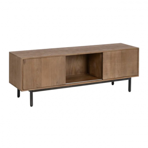Muebles de TV de Madera de Mango 2 Puertas Deslizantes - IXIA (2)