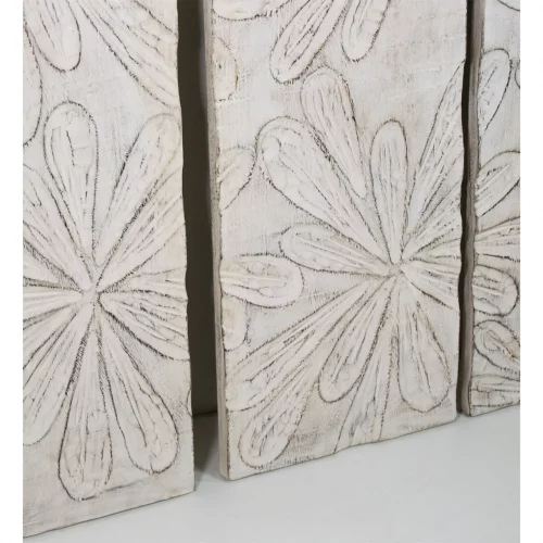 Panel Madera Suar Diseño Floral Blanqueado 105x3x140 Cm - Moycor (2)