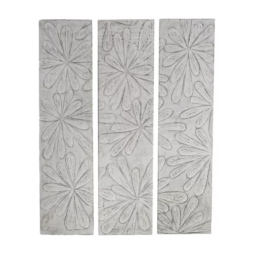 Panel Madera Suar Diseño Floral Blanqueado 105x3x140 Cm - Moycor (5)
