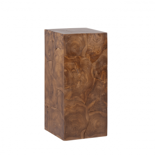 Pedestal de Trozos de Madera de Teca (1)