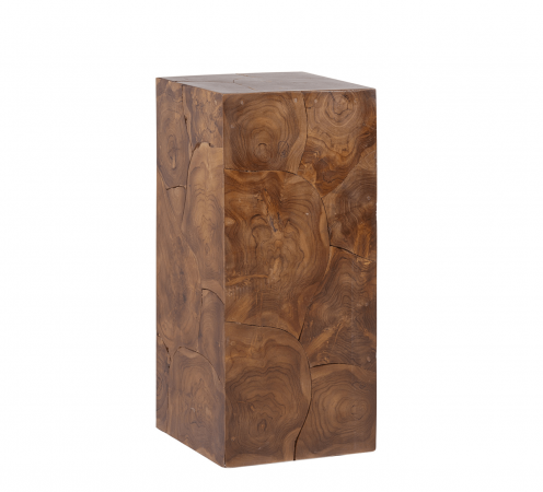 Pedestal de Trozos de Madera de Teca (1)movil