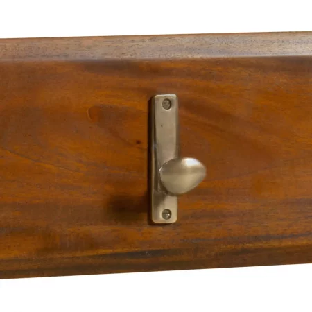 Perchero Flamingo Pared 3 Colgadores de Madera de Caoba (2)