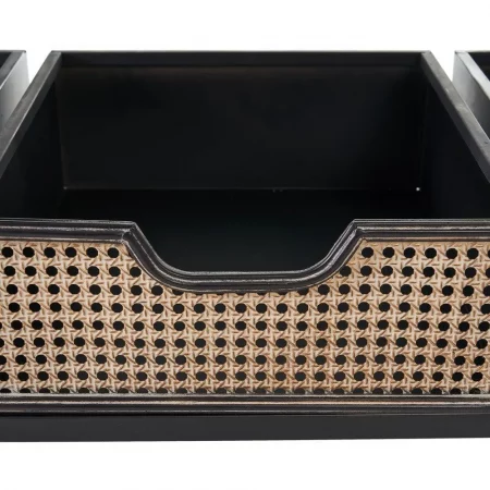 RECIBIDOR PERCHERO NEGRO-MARRÓN METAL 111 X 37 X 185 CM-6