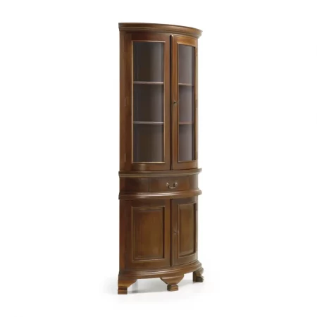 Rinconera 4 Puertas + 1 Cajón Madera Caoba Colección Vintage 50x50x190 Cm - Moycor (1)
