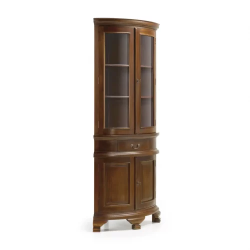 Rinconera 4 Puertas + 1 Cajón Madera Caoba Colección Vintage 50x50x190 Cm - Moycor (1)
