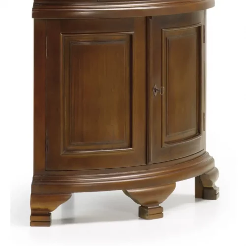 Rinconera 4 Puertas + 1 Cajón Madera Caoba Colección Vintage 50x50x190 Cm - Moycor (4)