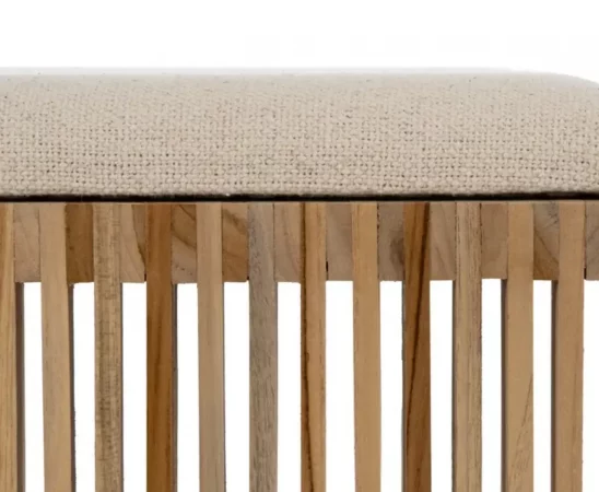 Set 2 Banquetas Madera de Teca Natural 50x34x60 Cm - IXIA (3)