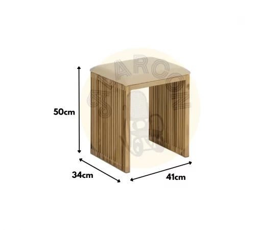 Set 2 Banquetas Madera de Teca Natural 50x34x60 Cm - IXIA (6)
