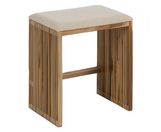 Set 2 Banquetas Madera de Teca Natural 50x34x60 Cm - IXIA (8)