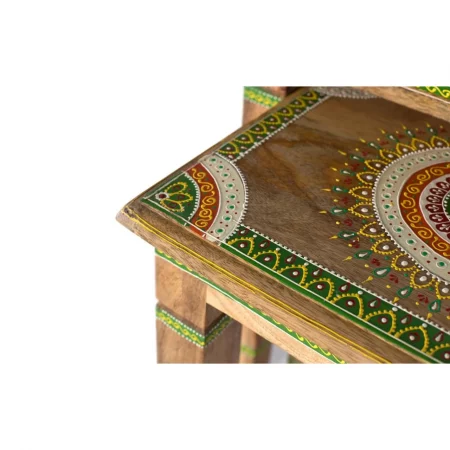 Set 2 Mesas Nido Madera de Mango Pintadas a Mano - Giner y Colomer (4)