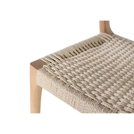 Set 2 Sillas Natural Madera de Caucho 45x47x82 Cm - Giner y Colomer (1)