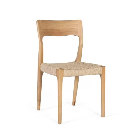 Set 2 Sillas Natural Madera de Caucho 45x47x82 Cm - Giner y Colomer (5)