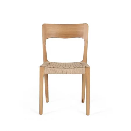 Set 2 Sillas Natural Madera de Caucho 45x47x82 Cm - Giner y Colomer (6)