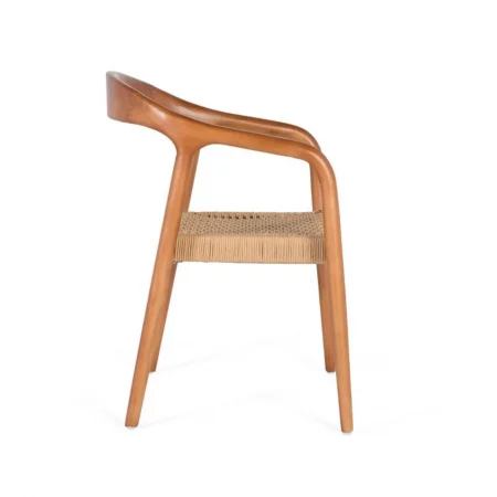 Set 2 Sillas Natural Madera de Caucho 57x54x78 Cm - Giner y Colomer (5)