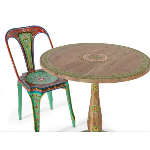 Set 2 Sillas de Metal Pintado a Mano 42x53x83 Cm - Giner y Colomer (3)