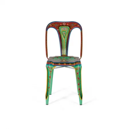 Set 2 Sillas de Metal Pintado a Mano 42x53x83 Cm - Giner y Colomer (6)