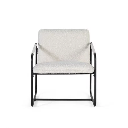 Set 2 Sillones Beige Tela y Hierro 64x74x76 Cm - Giner y Colomer (4)