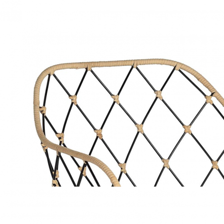 Set De 2 Sillas En Rattan Natural Y Metal 52x56x80 Cm - Giner y Colomer (6)