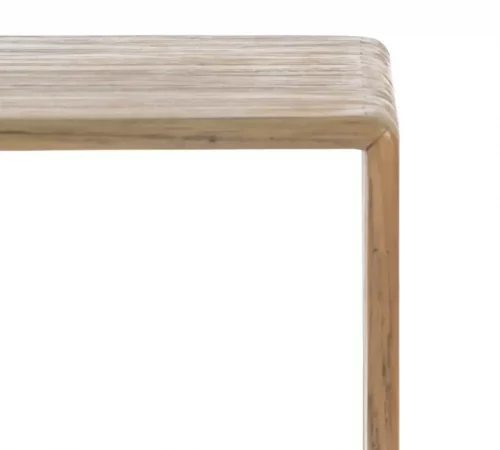 Set de 2 Consolas Madera de Teca Natural 85x30x86 Cm - IXIA (2)
