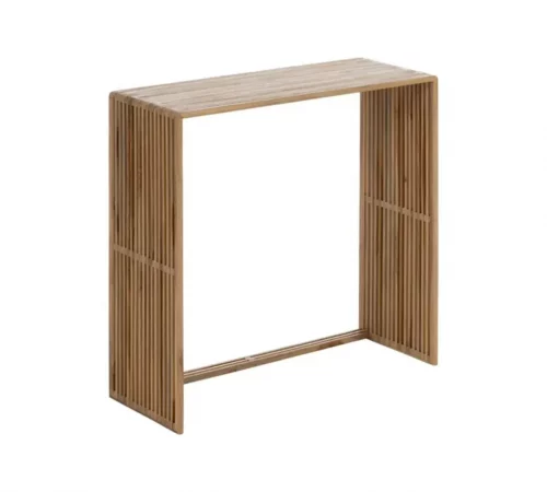 Set de 2 Consolas Madera de Teca Natural 85x30x86 Cm - IXIA (4)