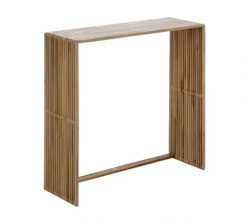 Set de 2 Consolas Madera de Teca Natural 85x30x86 Cm - IXIA (7)