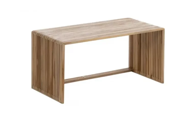Set de 2 Mesas de Centro Mader de Teca 85x35x41 Cm - IXIA (3)