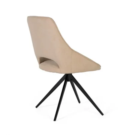 Set de 2 Sillas Giratorias Beige y Base de Acero - Giner y Colomer (4)