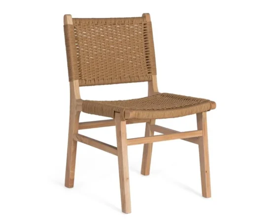 Set de 2 Sillas Madera de Caucho Natural 50x57x86 Cm - Giner y Colomer (3)