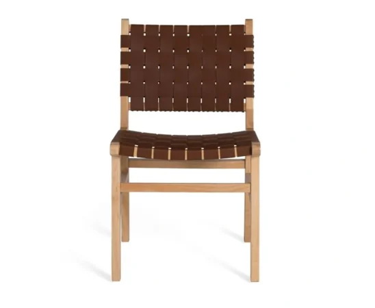 Set de 2 Sillas Madera de Caucho Natural y Marron 50x57x86 Cm - Giner y Colomer (3)