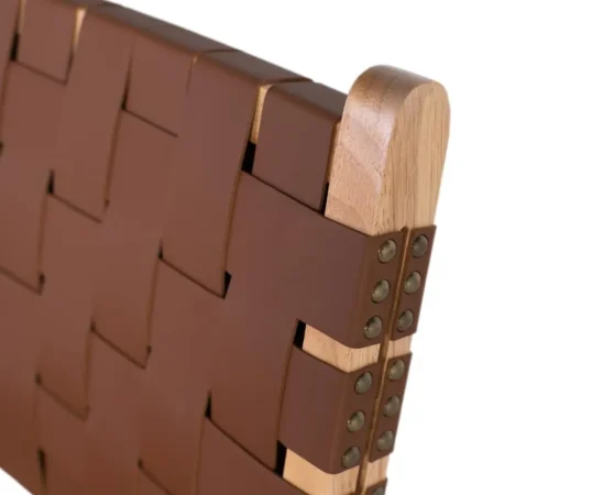 Set de 2 Sillas Madera de Caucho Natural y Marron 50x57x86 Cm - Giner y Colomer (5)