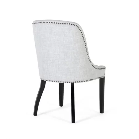 Set de 2 Sillas Tapizadas Tela Gris Claro 62x56x93 Cm - Giner y Colomer (6)